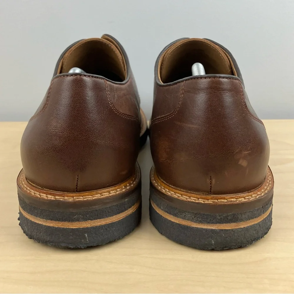 Johnston Murphy Men’s Size 12.0 M Calder Plain Toe Brown Leather Oxford Shoes